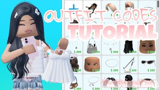 TUTORIAL FOR BLOXBURG OUTFIT CODES 🎀💕 *MOBILE & PC* Roblox Bloxburg Tutorial Video