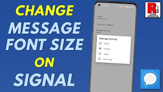 How to Change Message Font Size on Signal Messenger screenshot 5
