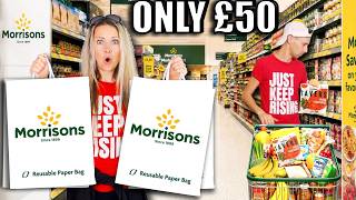 SHOCKING! We Took the £50 FOOD Challenge at MORRISONS!