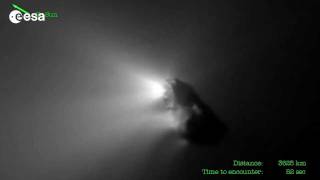 Giotto: Halley's Comet Flyby Animation (1986.03.14) [720p]