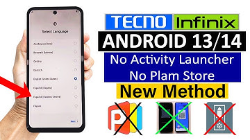 All Tecno & Infinix - (No Palm Store/ No Activity Launcher) FRP BYPASS | ANDROID 13/ 14 (Without Pc)