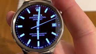 Rolex Oyster Perpetual Datejust - Free watch face for Wear OS, Tizen, Galaxy Watch screenshot 4