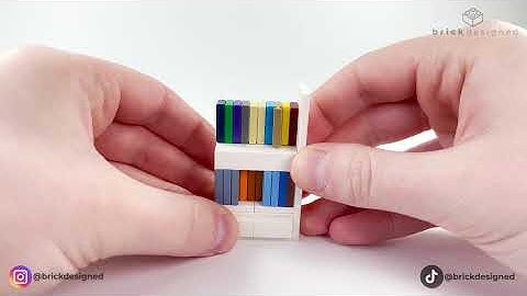 IKEA Inspired LEGO Bookshelf! Tutorial