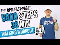 150 BPM Fast-Paced Workout • 5000 Steps in 38 Min •  Walking Workout #41 • Keoni Tamayo