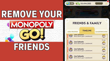 How To DELETE Friends on Monopoly GO | Latest Guide
