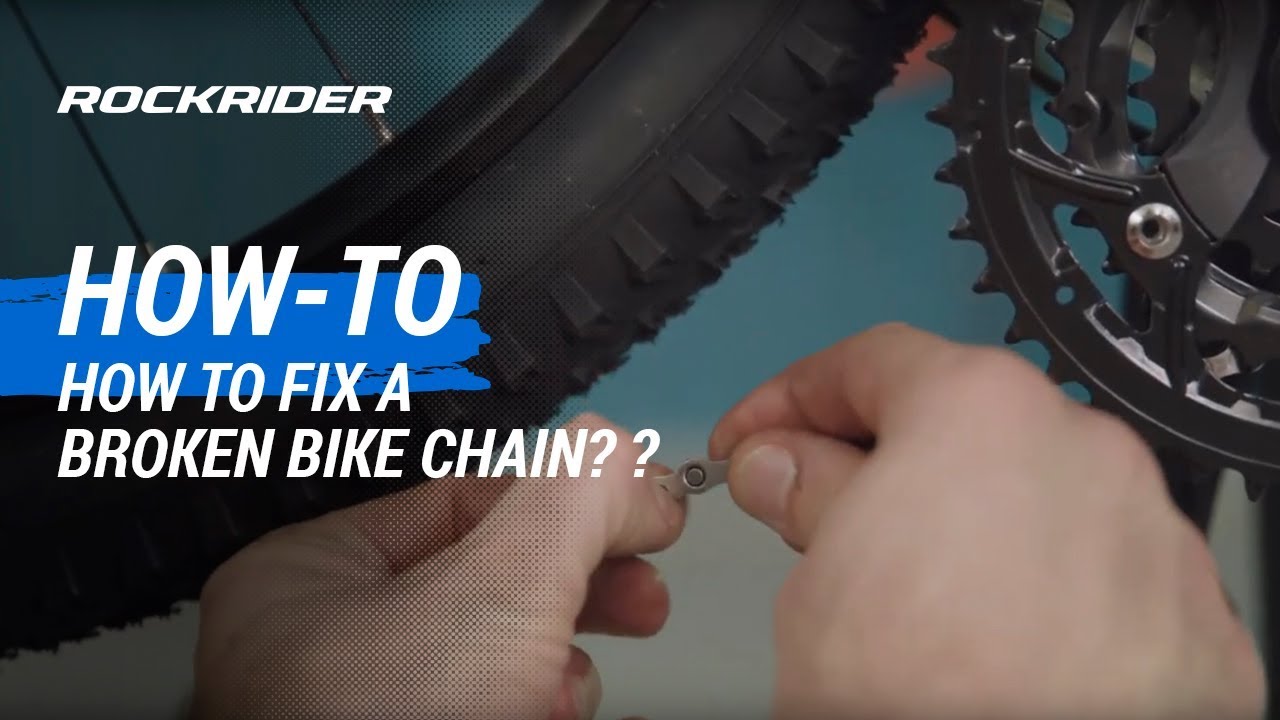 TUTO 🔧 How to fix a broken bike chain? By ROCKRIDER YouTube