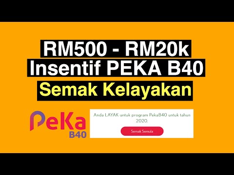 RM500-RM20k INSENTIF PEKA B40, SEMAK KELAYAKAN ANDA