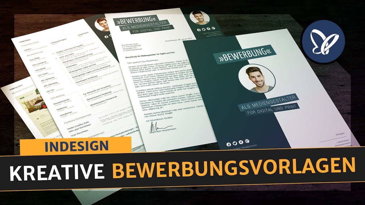 InDesign Tutorial: Sieben Bewerbungsvorlagen - modern ...