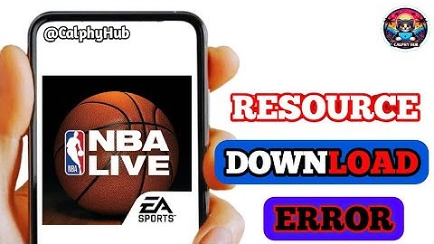 how to fix resources download error on NBA live mobile | NBA Live resource download error fixed