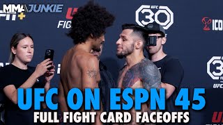 UFC on ESPN 45 Full Fight Card Faceoffs From Las Vegas