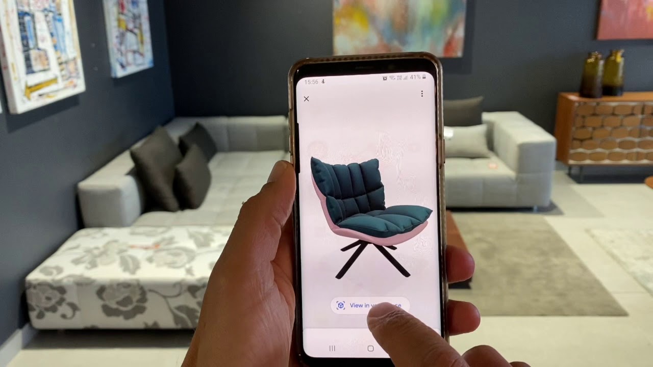 How to View AR furniture on an android phone without an App