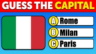 Guess All 195 Capital Cities of the World 🌎🌍🌏 | General Knowledge Quiz