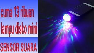 Lampu disko mini sensor suara