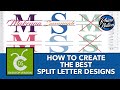 How To Create The BEST Split Letter Designs in Cricut Design Space