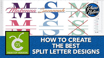 How To Create The BEST Split Letter Designs in Cricut Design Space