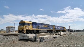 3XM4 Pacific National Steel Train At Buchter Road, Gheringhap (15/11/2023) - PoathTV