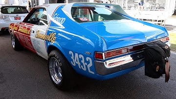 1968 AMC Javelin Cold Start, Revs, Idle - 