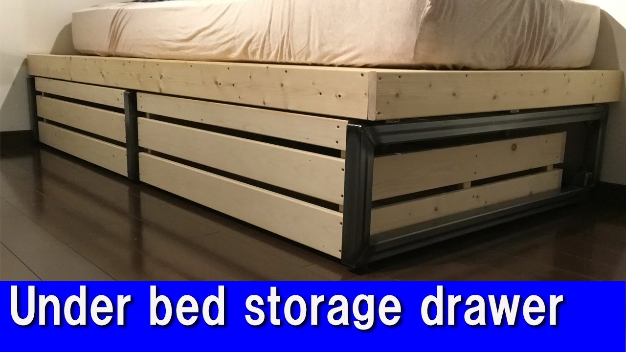 Diy Under Bed Storage Drawer Youtube