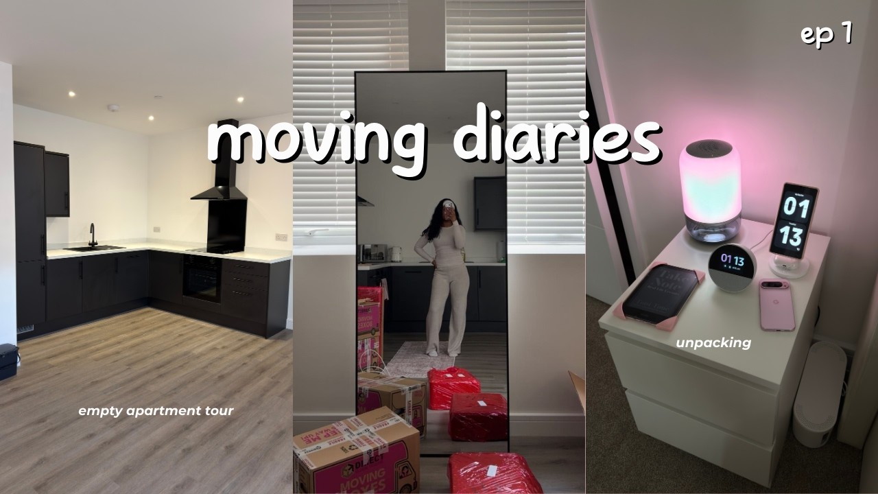 Видеоблог о переезде 📦✨ | Обзор пустой квартиры, покупки из ИКЕА, распаковка и т.д.