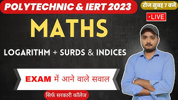 Polytechnic Maths Live Class | Iert Entrance Exam Maths Live Class | Real Concept Maths Live Class |