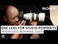 Pro portrait photographers goto lens for studio portraits