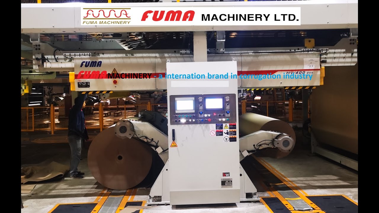 Fuma Machinery - FUMA MX Servo Series Splicer - Working  # corrugation
