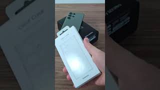 Unboxing Samsung Galaxy S23 Ultra + Samsung Clear Case