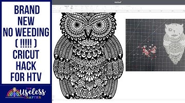 Brand New Cricut Hack!!! | Over cut your HTV for NO weeding! | Tutorial from The Useless Crafter