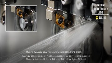 Turning SUS304 into a sphere! Machining on an Automatic lathe! #cnc #machine #engineering #tools