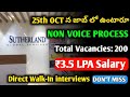 Sutherland Recruitment 2023| Non Voice Jobs| Under Graduate Jobs| Walk-In interviews| Hyderabad Jobs