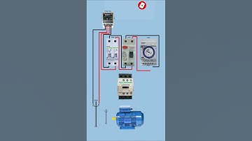 Single Phase Motor Timer Connection || Trade Electrician || Shorts
