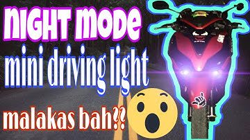 Mini Driving Light-Honda Click 150 Game Changer Night/Day Actual Test