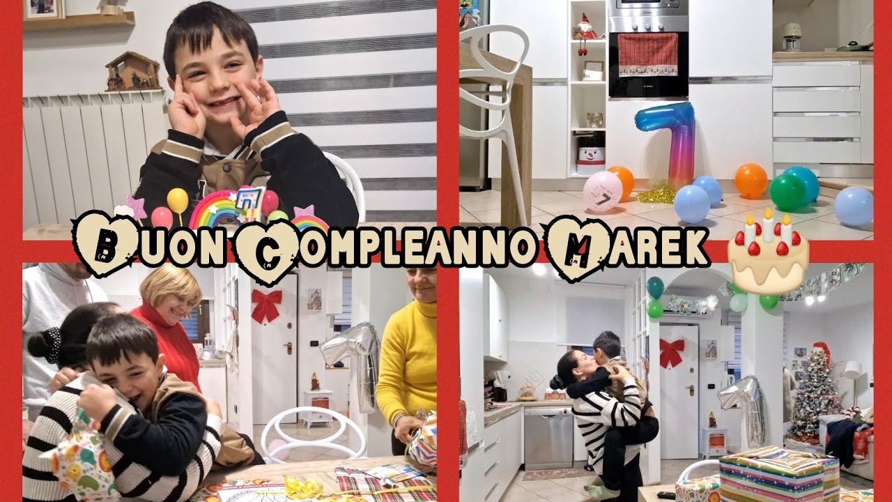 Vlogma#4/Buon Compleanno Marek 🎂/Festa a casa scartiamo i regali🎁