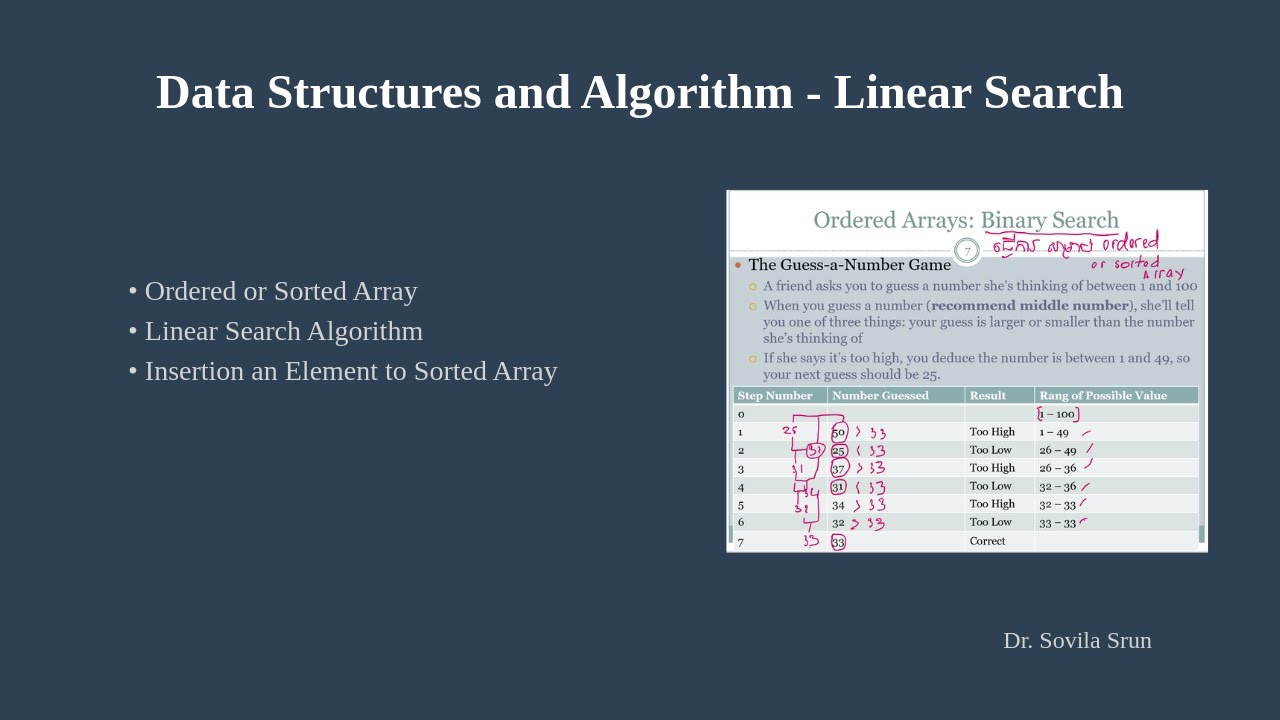 Data Structures and Algorithms - Binary Search