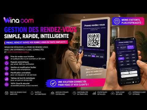 QR Code + Smartphone : La Gestion des Rendez-Vous Nouvelle Génération avec Winacom