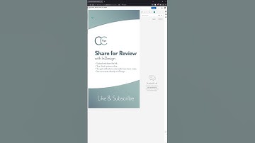 Share for Review Online - InDesign #shorts