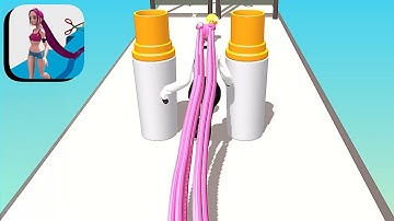 Hair Run Rush ​- All Levels Gameplay Android,ios (Part 5)