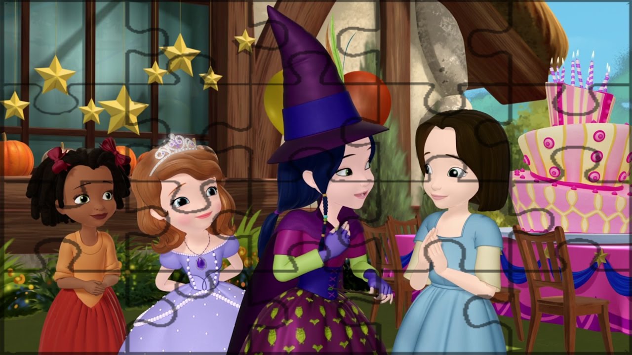 Lucinda Of The Day | Sofia The First | Puzzle Games for Kids - YouTube