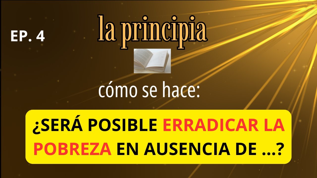 CÓMO SE HACE Será posible erradicar la pobreza en ausencia de Añadir un ...