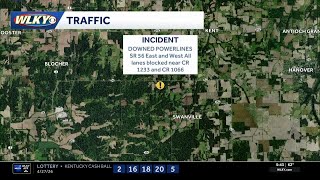 Road closures from overnight storms