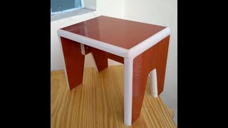 Como fazer um banquinho de MDF / How to make a MDF stool / Cómo hacer un taburete de MDF