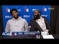 James Harden Postgame Interview | Philadelphia 76ers beat Minnesota Timverwolves 133-102