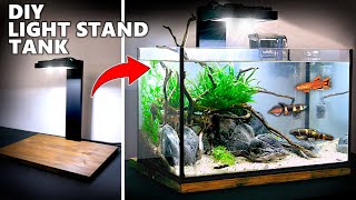 Aquascape Tutorial: DIY Light Stand, Low Tech Planted Aquarium (How To: Step By Step Guide)