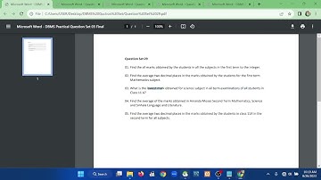 Question Set 29 | DBMS | Java Institute | 1 st year