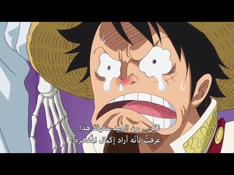 بكاء لوفي عند سماعه سانجي يريد العودة للطاقم ون بيس