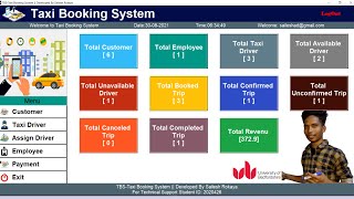 Taxi Booking System || Python Project || College Individual Project screenshot 4