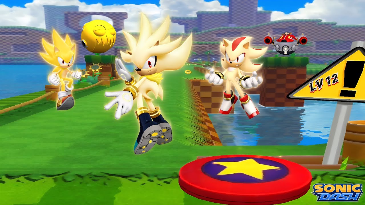 Sonic Dash: Level 12 Titans - Super Silver vs. Super Sonic vs. Super Shadow | Zazz, Eggman