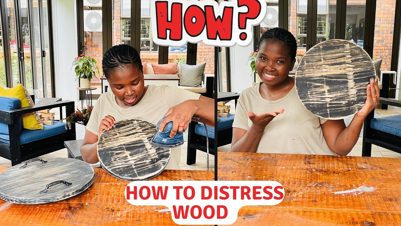 HOW TO DISTRESS WOOD //PAINTING TECHNIQUES FOR Creating a Farmhouse