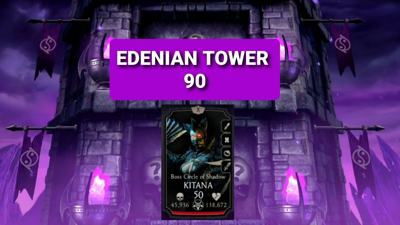 MK mobile. Edenian Tower 90. Boss Fight. Gameplay walkthrough