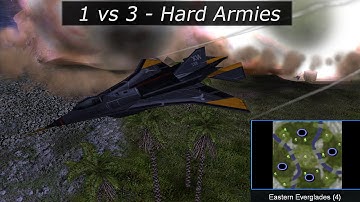 [C&C Generals Zero Hour] - Beating all Maps with max AI - 1vs3 - Eastern Everglades